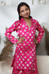 ROYAL ROSE PINK BROCADE SHARARA SET